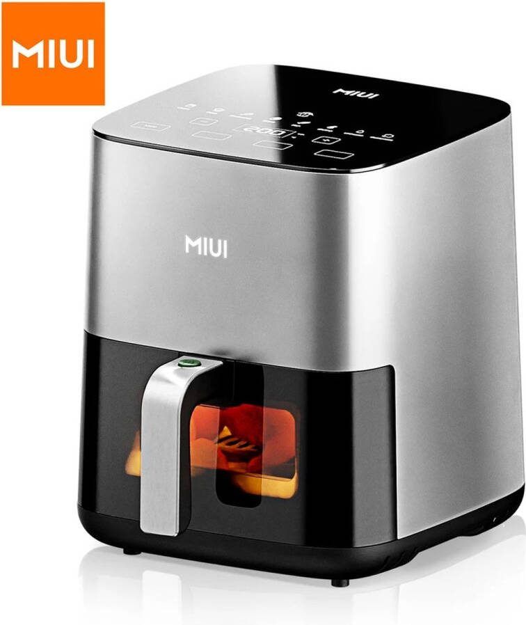 Miui 5l Friteuse Elektrische Friteuse Oven Olieloos Fornuis Aanraakbediening Anti-Aanbakmand