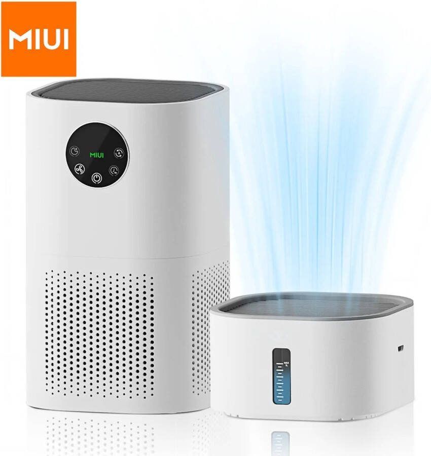 Miui Mazeroo Luchtreiniger Met Luchtbevochtiger Allergieën En Huisdieren Haar Rokers In De Slaapkamer H13 Echt Hepa Filter