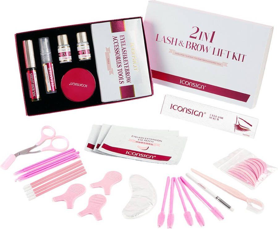 Mival Lash Lift Kit Wimperlifting Set Brow Lamination Kit Inclusief Wimperserum Vegan