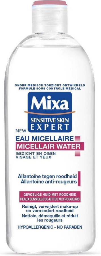 Mixa Micellair Water Gezicht en Ogen Allantoïne Tegen Roodheid Gevoelige Huid met Roodheid 400 ml M