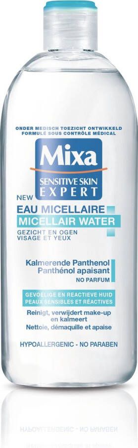 Mixa Micellair Water Gezicht en Ogen Kalmerend Panthenol Gevoelige en Reactieve Huid 400 ml Micella