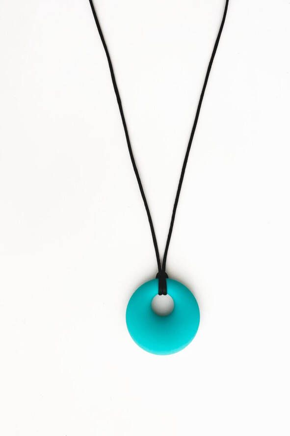 Mixed Babies Bijtketting Kauwketting rond subtiel (aqua)