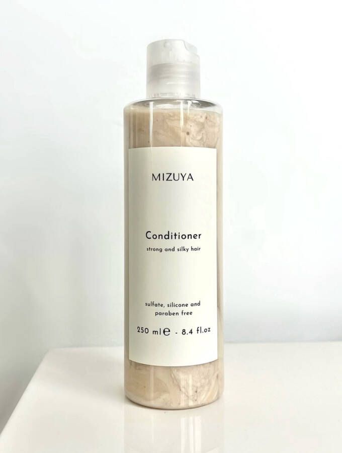 Mizuya Natuurlijke Conditioner Zacht En Gezond Haar Zonder Sulfaten SLS Parabenen en Siliconen