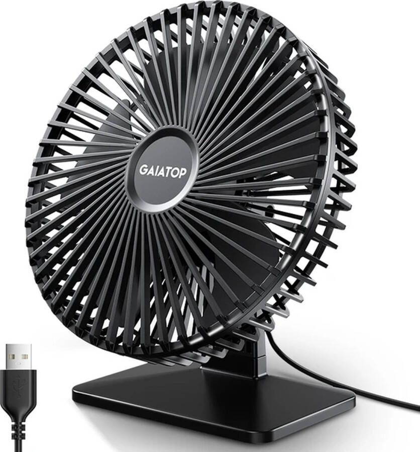 MK ventilator 90° Rotatie Aanpassing USB Draagbare Koelventilator 4 Snelheden Ultra Stil 20W