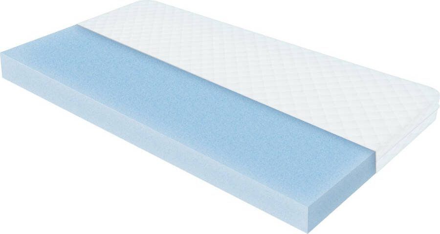 ML-Design Kinderbed 80 X 160 Cm Met Koudschuim Matras En Lattenbodem Natuurlijk Hout