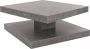 Ml-design Salontafel met 360° draaibaar tafelblad 78x78x36 cm grijs spaanplaat - Thumbnail 1