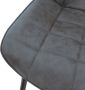 Ml-design Set van 4 Eetkamerstoelen met Rugleuning Antraciet Keukenstoel met Kunstlederen Bekleding Gestoffeerde Stoel met Metalen Poten Ergonomische Eetkamerstoel Woonkamerstoel Keukenstoelen - Thumbnail 1