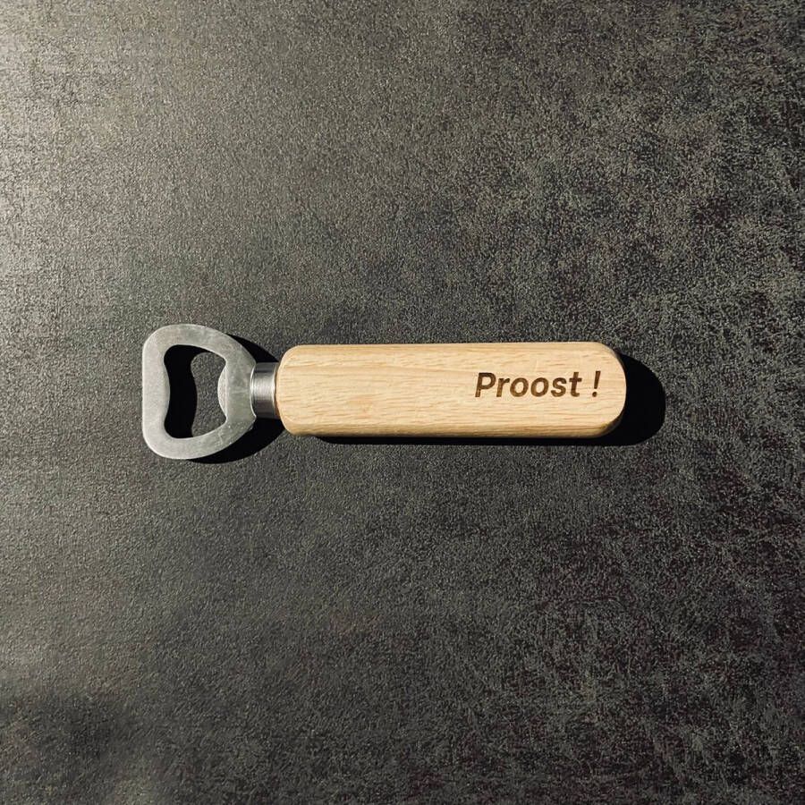 ML95 woodworking Flessenopener Proost !