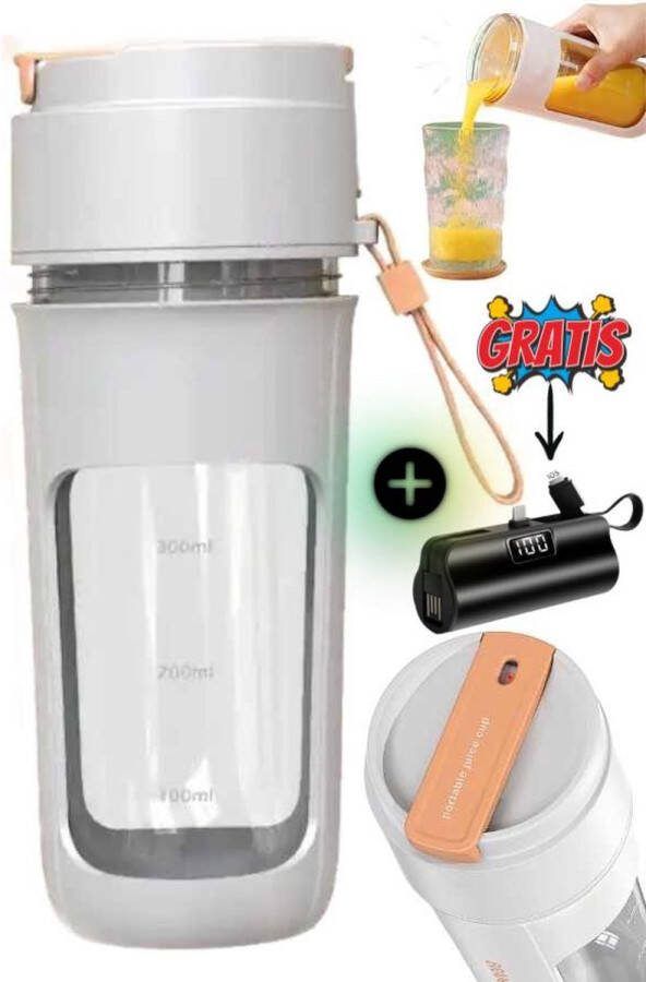 MNS Oplaadbare Draadloze Reisblender Sapmaker Smoothie Maker