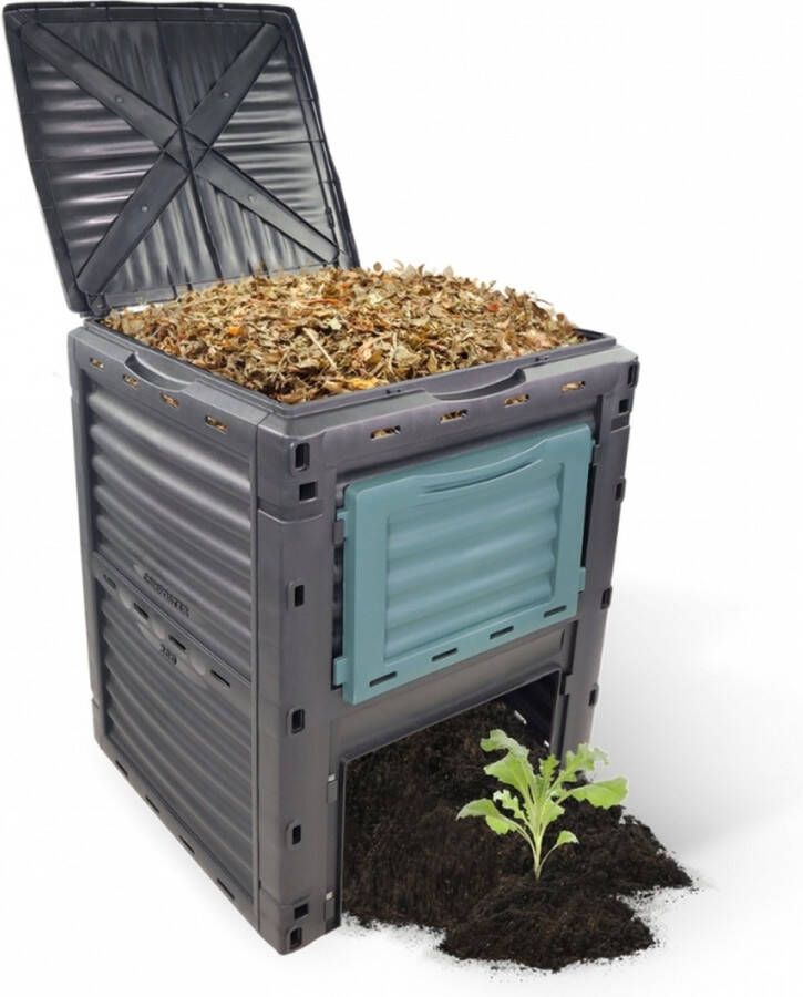 Mobiclinic BioBin Compostvat Afvaltransformator Voor tuin Zonder gereedschap Milieuvriendelijk 300 liter