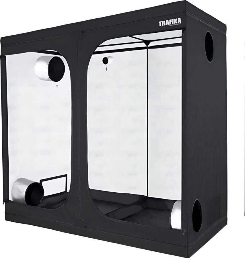 Mobiclinic Growbox Kweektent Waterdicht Zwart Nylon 120 x120x 200 cm Maat M