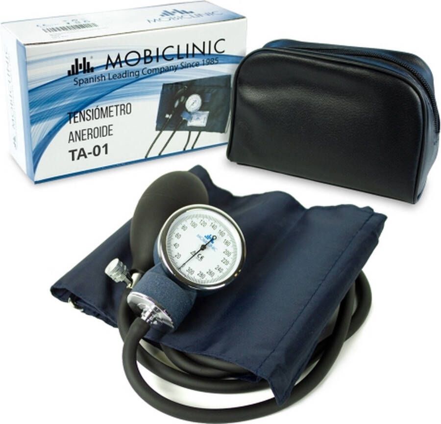 Mobiclinic TA-01 Handbloeddrukmeters Tensiometer Blauw Handmatige bloeddrukmeter Aneroid bloeddrukmeter