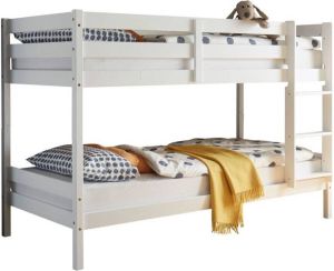 Merkloos Mobistoxx Stapelbed MORIANNE 90x200 cm wit zonder lattenbodem
