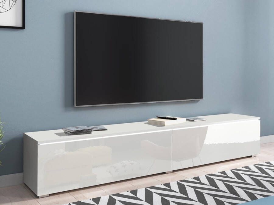 Mobistoxx Tv-meubel Dubai TV kast Wit hoogglans wit tv meubel 180cm
