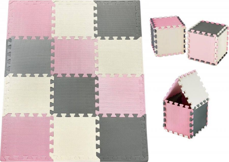 Moby-System Puzzelmat voor baby's 120 cm x 90 cm x 1 2 cm geurloos mat grote puzzelmat voor jongens en meisjes speelmat vrij van schadelijke stoffen geurloze kruipmat