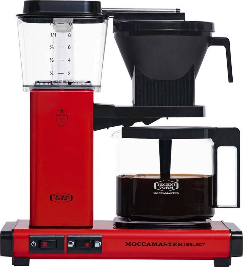 Moccamaster Douwe Egberts filterkoffiezetapparaat KBG Select rood 1 25L