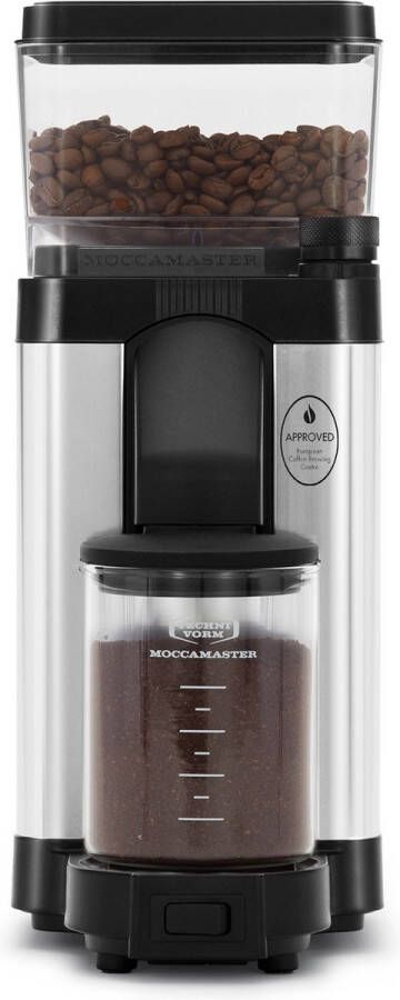 Moccamaster KM5 Koffiemolen Polished Silver 5 jaar garantie