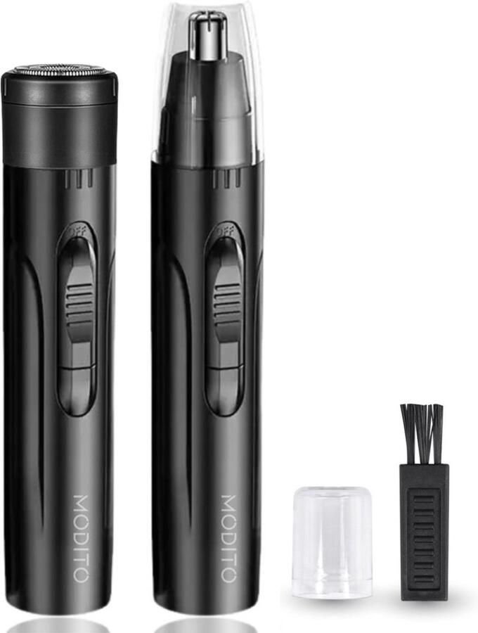 MODITO 2-in-1 Neustrimmer Premium Baard en Oorhaar trimmer Neushaartrimmer voor mannen en vrouwen Usb Oplaadbaar