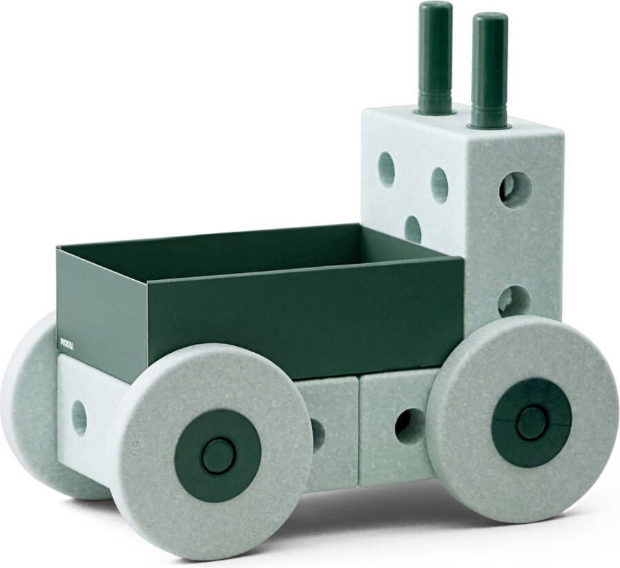Modu Activity Toy Baby Walker Open Ended Play -Loopwagen Baby Looptrainer Blokken Ocean Mint Forest Green
