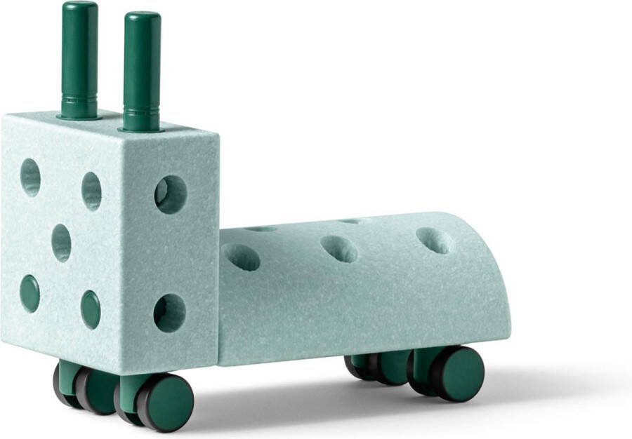 Modu Activity toy Tiny Ride Loopwagen baby -Loopauto Looptrainer Open einde speelgoed Ocean Mint Forest Green