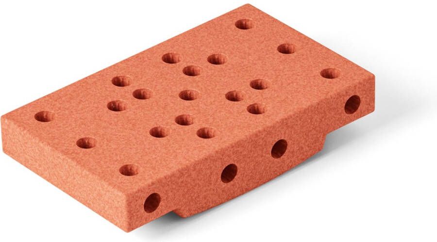 Modu Blokken Gebogen basis Zachte blokken- Open Ended speelgoed Uitbreiding Balansbord -Speelgoed 1 jaar Burnt Orange