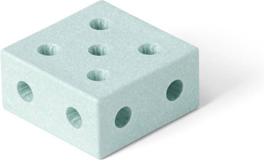 Modu Blokken Vierkant Zachte blokken- Open Ended speelgoed 1 -2 -3 jaar Ocean Mint