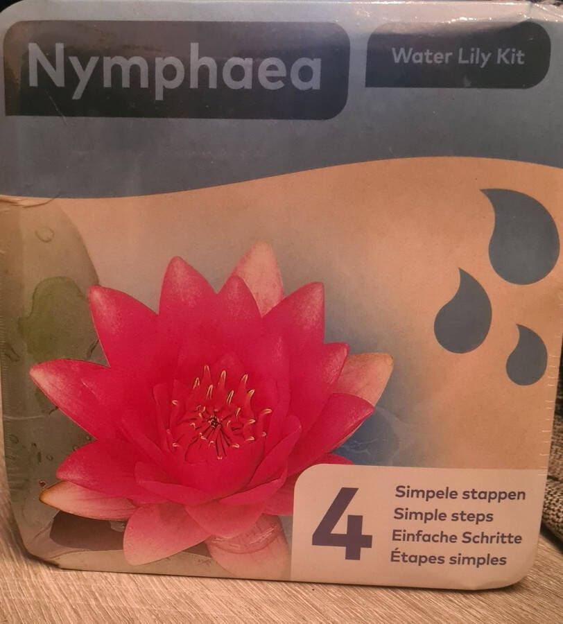 Moerings Droogverpakking vijverplant Nymphaea waterlelie Rood