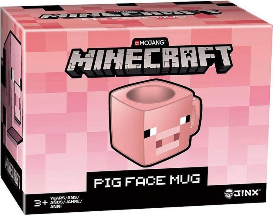 Mojang Minecraft Plastic Pig Face Mug mok