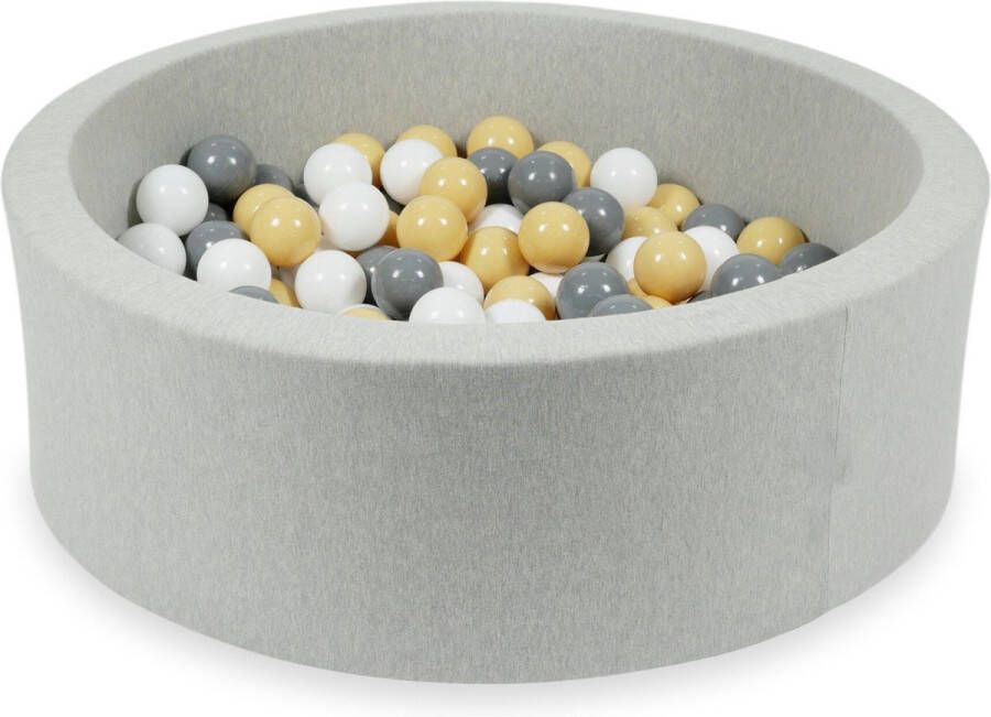Moje. Ballenbad LIGHT GREY 30x90cm incl ballen 200 ballen: 2.white 5. grey 22. beige