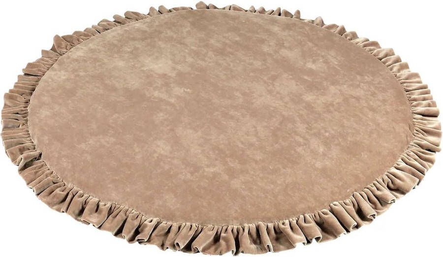 MOJE Speelmat Rond • Soft Velvet Dark Beige