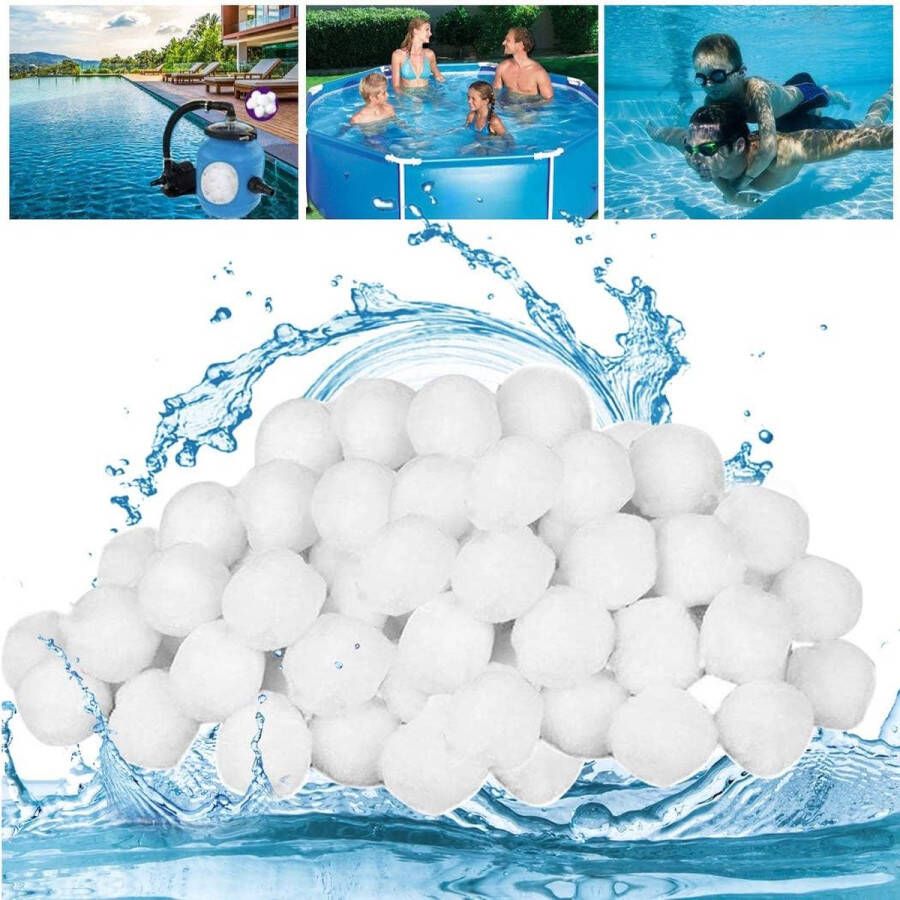 MOKHT Filterballen Voor Zandfilterpomp 1KG Zwembad Aquarium Herbruikbaar Vervangt 36KG Zand