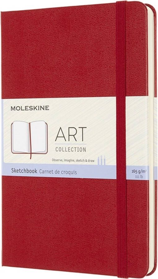 Moleskine Art Schetsboek Medium Hardcover Rood