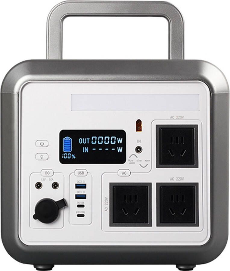 Moli Draagbare Powerstation Powerbank 1000W Power Station 1000W-Grijs