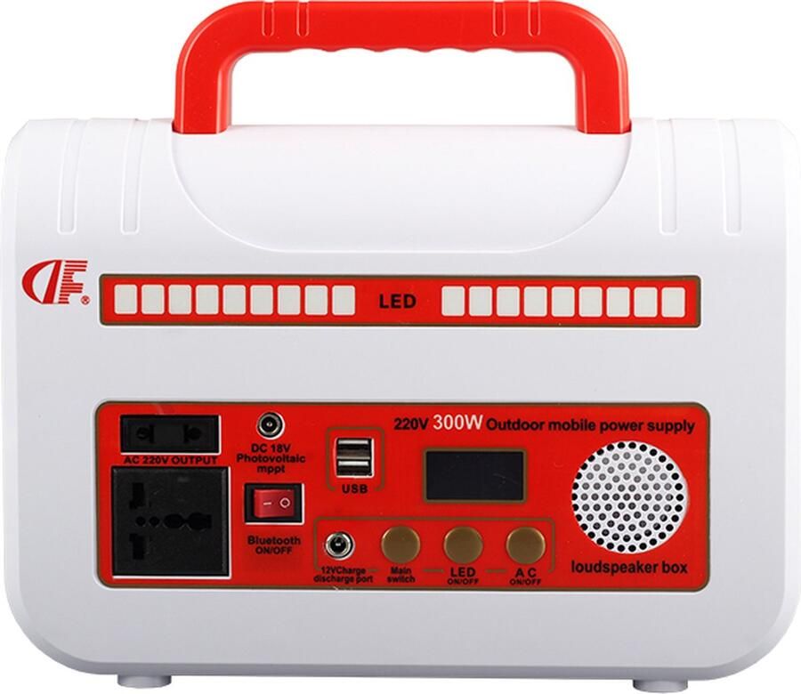 Moli Draagbare Powerstation Powerbank 300W Power Station 300W-Bluetooth-koffer met audiospeler-Wit
