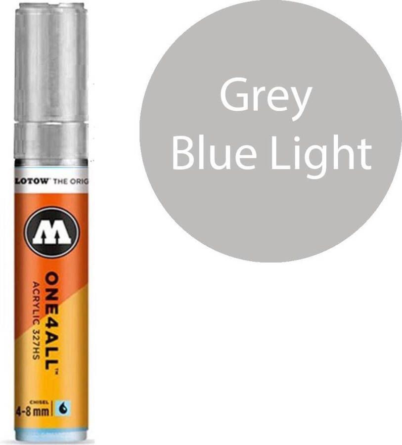 Molotow 327HS Grey Blue Light Licht grijze acryl marker Chisel tip 4-8mm Kleur licht grijs