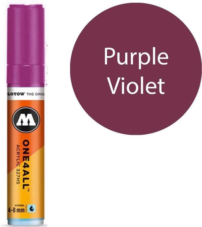 Molotow 327HS Purple Violet paarse acryl marker Chisel tip 4-8mm Kleur violet paars