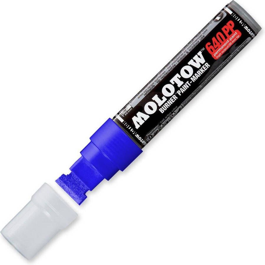 Molotow 640PP Burner Blauwe Paint-Marker 20mm permanente verfstift op alcoholbasis