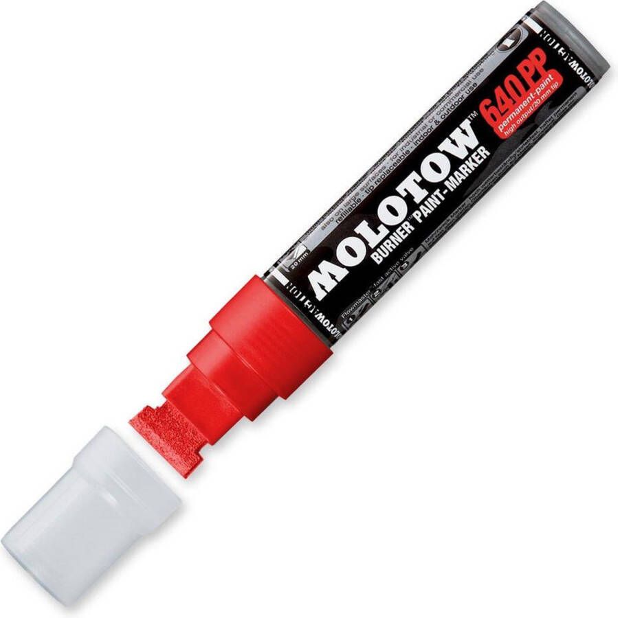 Molotow 640PP Burner Rode Paint-Marker 20mm permanente verfstift op alcoholbasis