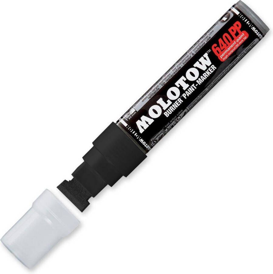 Molotow 640PP Burner Zwarte Paint-Marker 20mm permanente verfstift op alcoholbasis