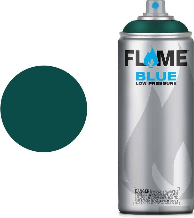 Molotow Flame Blue Spray Paint Spuitbus verf Synthetisch Lage druk Matte afwerking 400 ml aqua dark