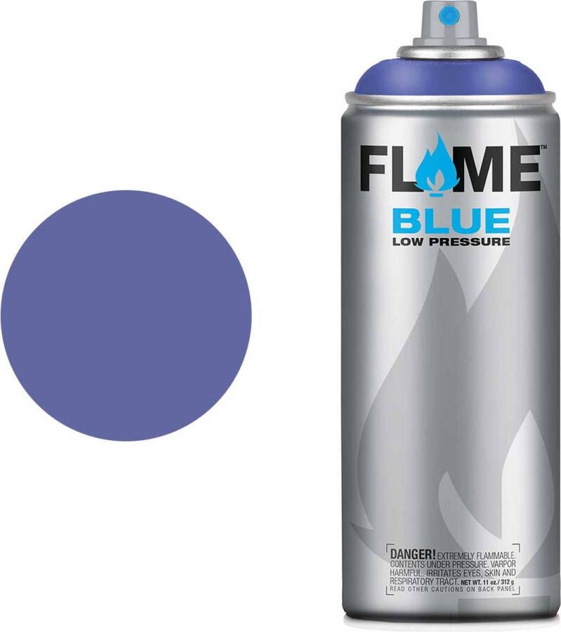 Molotow Flame Blue Spray Paint Spuitbus verf Synthetisch Lage druk Matte afwerking 400 ml violet