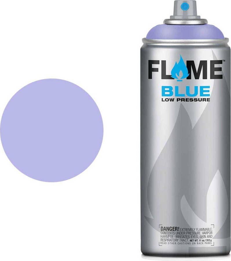 Molotow Flame Blue Spray Paint Spuitbus verf Synthetisch Lage druk Matte afwerking 400 ml violet light