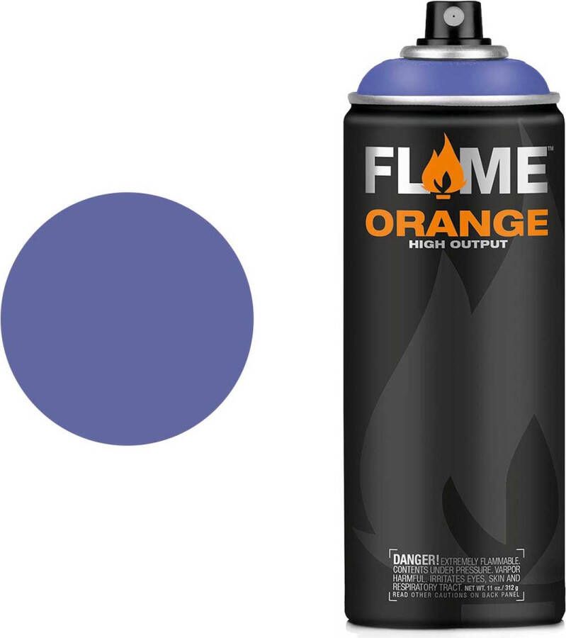 Molotow Flame Orange Spray Paint Spuitbus verf Synthetisch Hoge druk Matte afwerking 400 ml violet