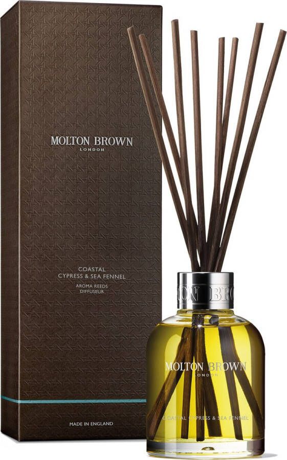 Molton Brown Coastal Cypress & Sea Fennel Geurstokjes 150 ml Geurstokjes