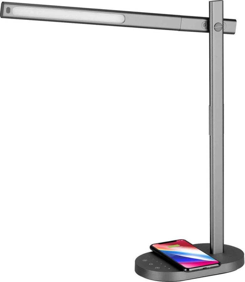 Momax QLED bureaulamp met draadloos oplaadstation
