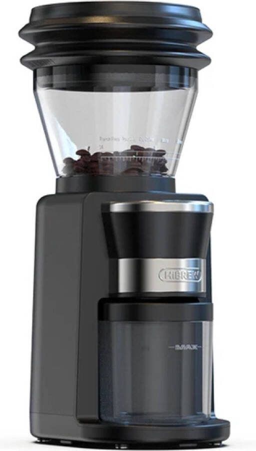 Momentum Online Momentum Automatische Koffiemolen Elektrische Bonen-maler Premium Built Burr Coffeegrinder Espresso Coffee Maker Bean Grinder 210g Capaciteit 34 Versnellingen 165x110x320mm 220W Zwart