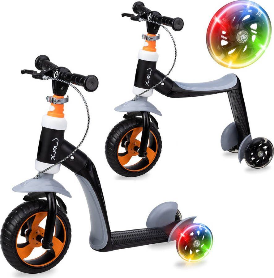 Momi Elios 2in1 Loopfiets Balance Bike Kinderstep Oranje