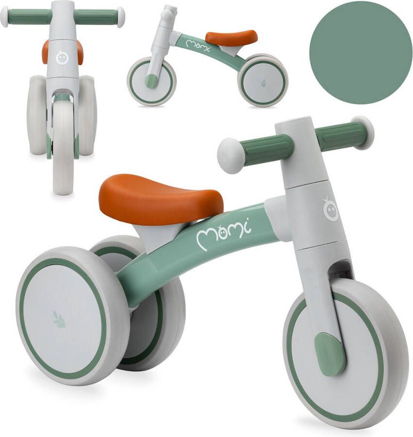 Momi Tedi Loopfiets Mini Bike Balance Bike geschikt vanaf 1 jaar Groen