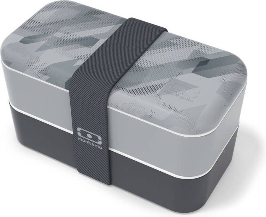 Monbento Lunchbox 2 Compartimenten 1L BPA-vrij Gemaakt in Frankrijk Ideaal voor Maaltijden Onderweg
