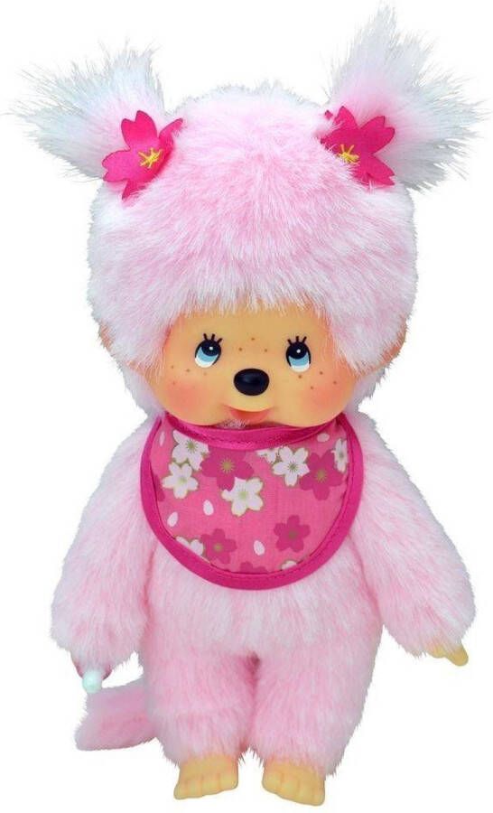 Monchhichi 20 cm Meisje Cherry Blossom roze Meisje Cherry Blossom roze 20 cm